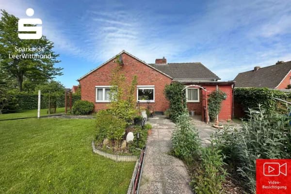 Immobilie in Moormerland - Bungalow auf herrlichem Grundstück in Oldersum - Bild 0