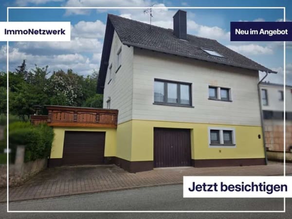 Immobilie in Dunzweiler - 1-Familienhaus mit Ausbaupotenzial: Garten, Südterrasse, 2 Garagen & optionale 2. Wohneinheit - Bild 0