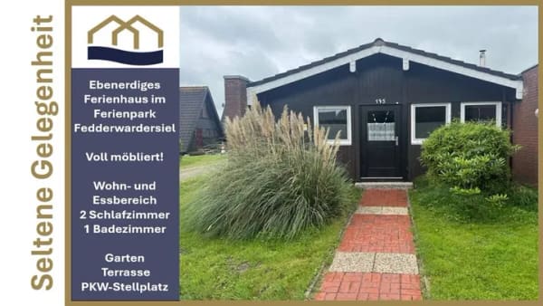 Immobilie in Butjadingen - *Möbliertes Ferienhaus zum Verlieben* 400 m zum Meer - ideale Kapitalanlage an der Nordsee - Bild 0