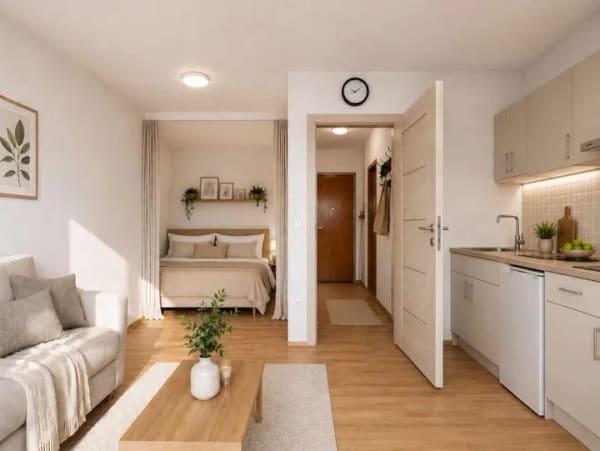 Immobilie in Oberhausen-Rheinhausen - Kompakte 1-Zimmer-Wohnung mit Außenstellplatz und Gestaltungspotenzial - Bild 3