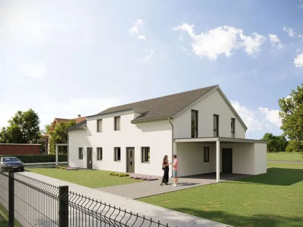 Immobilie in Wienhausen - Fertigstellung November 2026: Moderne Neubau-Doppelhaushälfte in Wienhausen-Bockelskamp - Bild 1