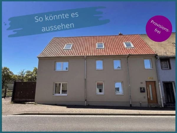 Immobilie in Groitzsch - "Aus Alt mach Wow" - Reihenendhaus & Nebengelass: Sanierungsprojekt bei Groitzsch - Bild 0