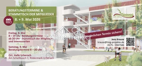 Immobilie in Rödermark - Am Alten Seeweg - 2-Zimmer - private Wohngenossenschaft in Rödermark (AAS) - Bild 0