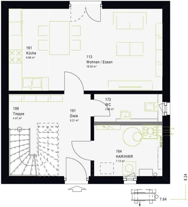 Immobilie in Iffezheim - Schlüsselfertiges Einfamilien-Ausbauhaus - Bild 1