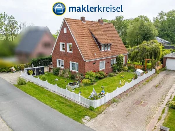 Immobilie in Wangerland - Wangerland: Einfamilienhaus mit großem Grundstück in ruhiger Lage von Tettens nähe Nordseeküste! - Bild 0