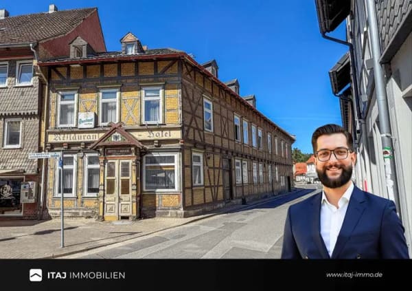 Immobilie in Bad Gandersheim - Historisches Fachwerkensemble mit Entwicklungspotenzial | Hotel, Boardinghouse oder Apartments - Bild 0