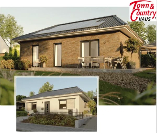 Immobilie in Auerbach in der Oberpfalz - 500 m² Grundstück DIREKT in AUERBACH/Obpf. (separat), Town & Country Bungalow 128 – inkl. Wärmepumpe, Hausbau-Schutzbrief & Vollausstattung - Bild 2