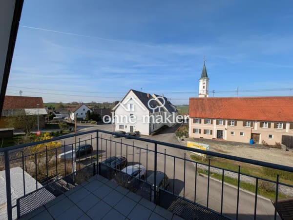 Immobilie in Bibertal - OHNE Provision - Junge und ansprechende 2 Zimmer Wohnung, Garage, Balkon, Tageslichtbad - Bild 1