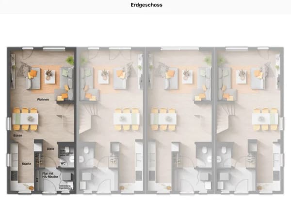 Immobilie in Strullendorf - 755 m² Grundstück in STRULLENDORF (separat) - Town & Country Reihenhaus FürEuch – bezahlbar wohnen mit viel Platz - Bild 2
