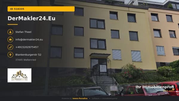 Immobilie in Bad Sachsa - Schöne und helle 1 ZKB Wohnung + Kellerabteil nahe Kurpark! - Bild 0