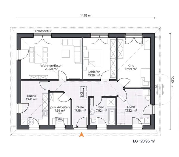 Immobilie in Vierhöfen - Bungalow in Vierhöfen mit Grundstück! - Bild 2