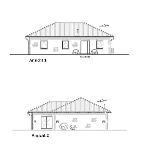 Immobilie in Vierhöfen - Winkelbungalow mit Grundstück ! - Bild 4