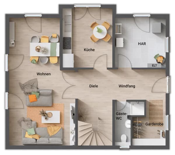 Immobilie in Fahrenbach - Strahlend und lauschig - ein Traumhaus für die Familie - Bild 4