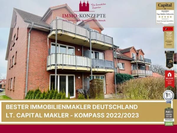 Immobilie in Hagenow - Attraktive Kapitalanlage in Hagenow - Gepflegte 2-Zimmer-Eigentumswohnung im Erdgeschoss - Bild 0
