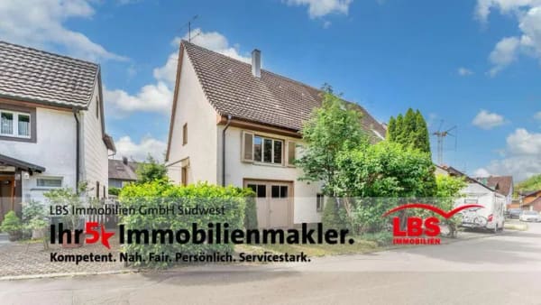 Immobilie in Volkertshausen - Doppelhaushälfte mit Garten und Ausbaupotenzial in zentraler, ruhiger Lage von Volkertshausen  - Bild 0