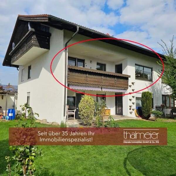 Immobilie in Schechen - *** Sofort bezugsfrei! *** Ideal für Familien *** 4 Zimmer | Stellplatz | Fußbodenheizung | Loggia - Bild 0