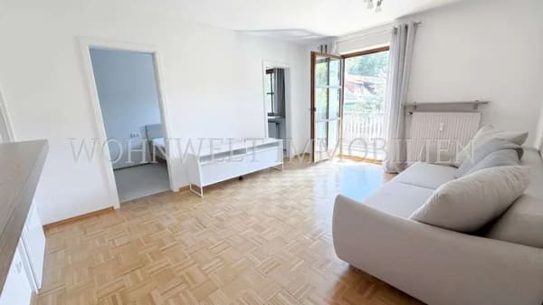 Immobilie in Haag an der Amper - Gepflegte, helle 1,5 Zimmer-Wohnung mit S/O-Balkon - Bild 1