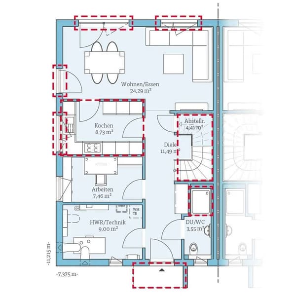 Immobilie in Lenting - Doppelhaushälfte, Neubau, QNG-Zertifizierung garantiert, WEF-Förderung möglich!!! - Bild 4