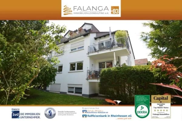 Immobilie in Budenheim - Falanga Immobilien - Seltene Gelegenheit: 3-Zimmer-Wohnung mit Sonnenbalkon in Bestlage Budenheim! - Bild 0