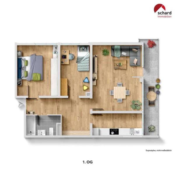 Immobilie in Weiterstadt - Einfach Gut! 
3-Zimmer-Wohnung zum Wohlfühlen. - Bild 4