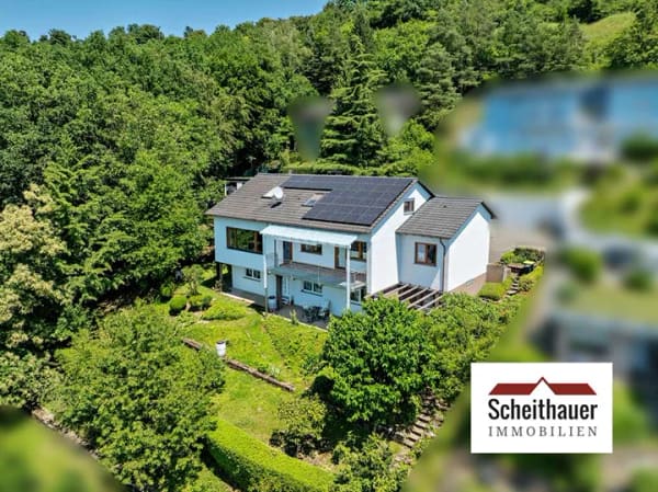 Immobilie in Mosbach - Wohnen mit Weitblick + Waldrandlage – großzügiges Einfamilienhaus mit vermieteter Einliegerwohnung - Bild 0