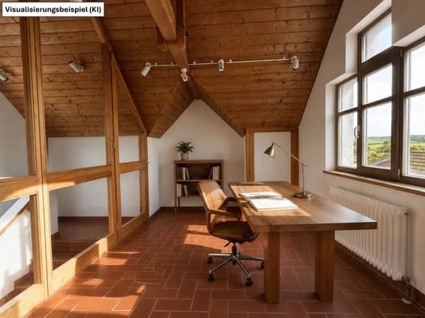 Immobilie in Eggenfelden - Architektenhaus mit Turmatelier, Galerie & Dachterrasse - Eggenfelden-Zellhub - Bild 3