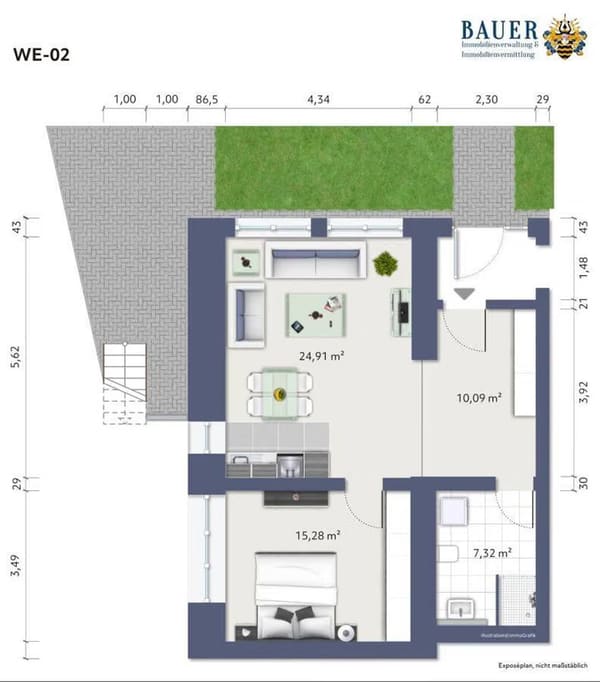 Immobilie in Weikersheim - 2-Zimmer-Eigentumswohnung im Württemberger Hof - Bild 1