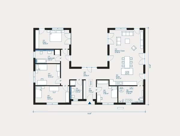 Immobilie in Haßmersheim - Projektierter Bungalow in Erbach - Individuelles Wohnerlebnis auf einer Ebene - Bild 1