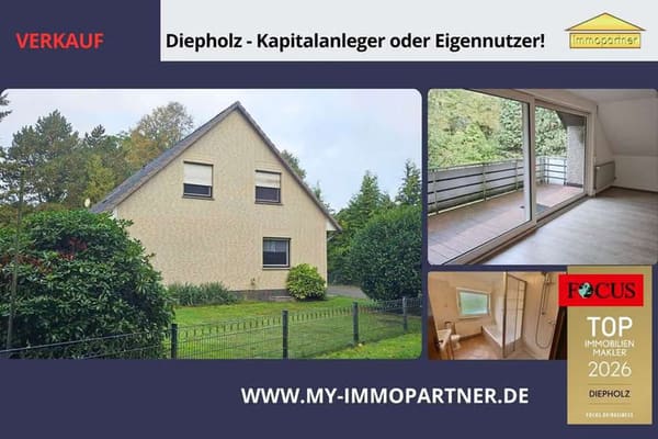 Immobilie in Diepholz - Zweifamilienhaus in Diepholz: ca. 210 m² für Kapitalanleger oder Eigennutzer! - Bild 0