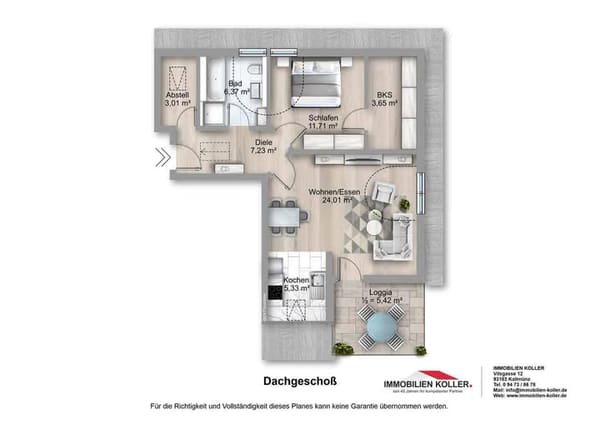 Immobilie in Teublitz - schicke Dachterrassen-ETW mit Garage - Bild 1