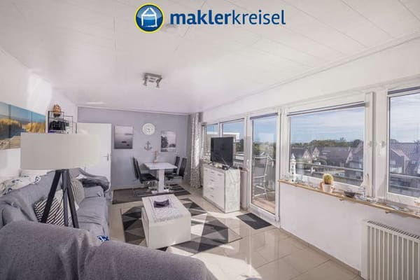 Immobilie in Dornum - Penthousewohnung mit Insel- und Meerblick - Bild 0