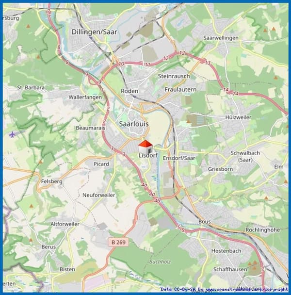 Immobilie in Saarlouis - schöne 2-Zimmer-Küche-Bad-Wohnung mit 2 Balkonen - Bild 1