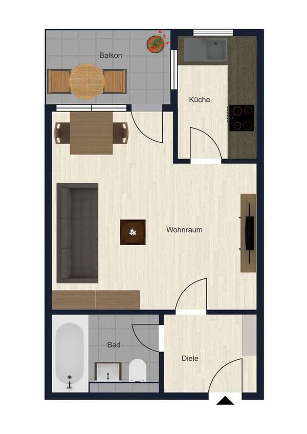 Immobilie in Neustadt an der Donau - Attraktives Appartement mit Südbalkon und Tiefgaragenstellplatz – im beliebten Kurort Bad Gögging - Bild 3