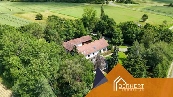 Immobilie in Lichtenfels - Rarität: Großzügiges Anwesen in seltener Alleinlage - ca. 2,4 ha Grund mit zwei Wohnhäusern - Bild 3