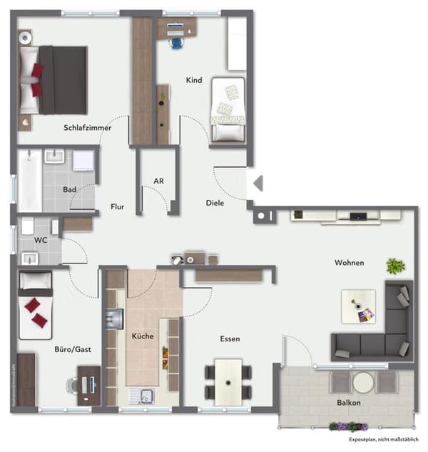 Immobilie in Geislingen an der Steige - Wohnen in der City! Interessante 4,5 Zimmer-Wohnung mit Balkon & Aufzug! - Bild 1