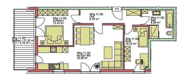 Immobilie in Scheyern - Scheyern! Hochwertige 3-ZKB im 1. OG! 11,72 m² Süd-Balkon, FBH, elektr. Rollläden, Videosprech., TG! - Bild 1
