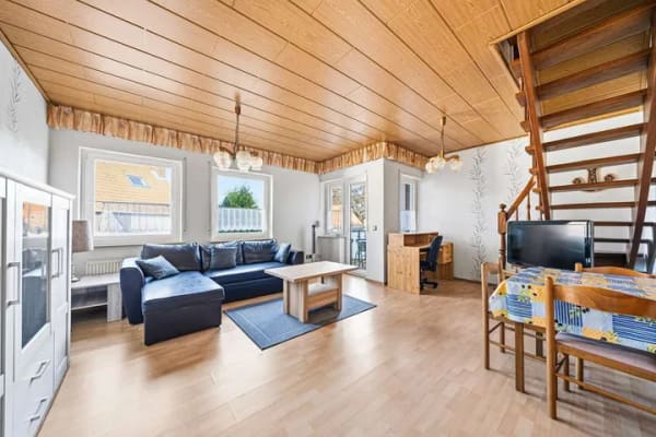 Immobilie in Norden - Norden: Charmante 1-Zimmer-Wohnung, Stadtmitte, mit ausgebautem Spitzboden & Balkon - Bild 2