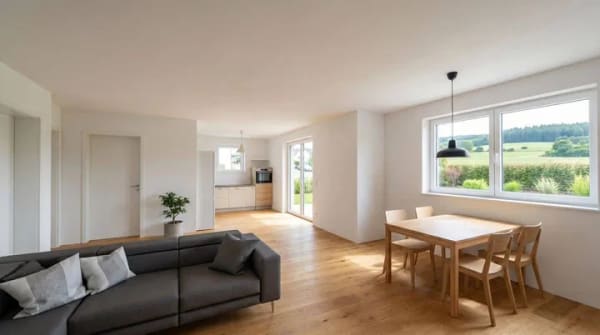 Immobilie in Zell - Modernes Wohnen im Neubau: 2-Zimmer-Wohnung im Untergeschoss mit Terrasse und eigener Zufahrt in Zell - Bild 1