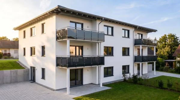 Immobilie in Zell - Modernes Wohnen im Neubau: 3-Zimmer-Wohnung im Erdgeschoss mit Balkon in Zell - Bild 0