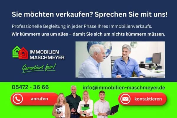 Immobilie in Bad Essen - Barrierearme 2-Zimmer-EG-Wohnung mit Terrasse und Garten in Bad Essen! - Bild 3