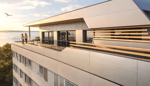 Immobilie in Glücksburg - Seltene Projektentwicklung in Top-Lage: Dachfläche mit Penthouse-Baugenehmigung direkt am Kurstrand - Bild 0