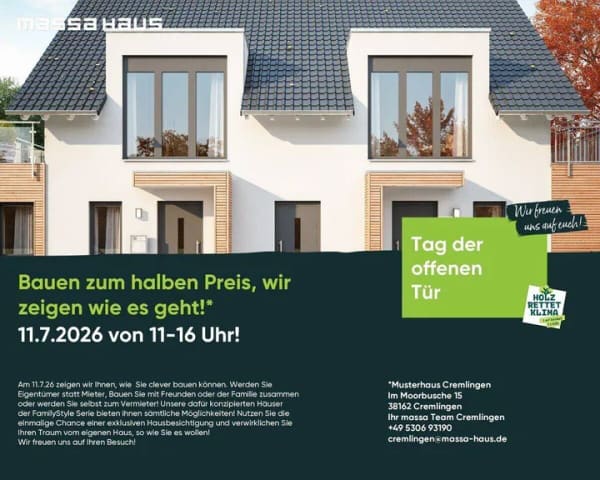 Immobilie in Velpke - Bauen zum Mietpreis, wir zeigen Ihnen wie es geht! - Bild 0