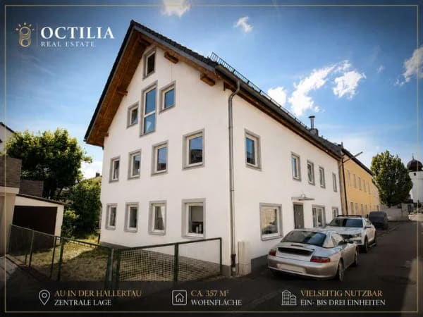 Immobilie in Au in der Hallertau - 357 m² Wohnfläche in zentraler Lage – modernisiertes Wohnhaus mit Entwicklungspotenzial - Bild 0