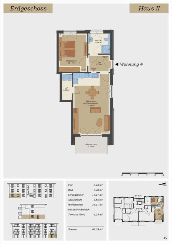 Immobilie in Hasloh - Provisionsfreie 2-Zimmer-Wohnung mit eigenem Eingang, Terrasse und PKW-Stellplatz - Bild 1