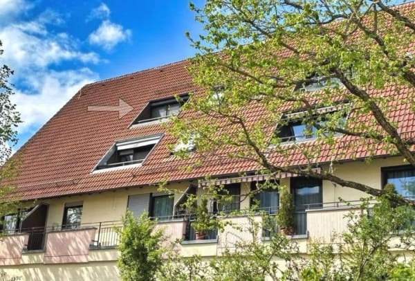 Immobilie in Ehningen - DG Wohnung mit Loggia - Südausrichtung, offene Küche, TG-Stellplatz - Bild 4