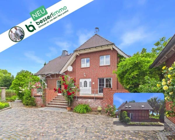 Immobilie in Gollenberg - Schlossgefühl. Zwei Häuser. Ein eigener Seeteich + Terrassenblick - Bild 0