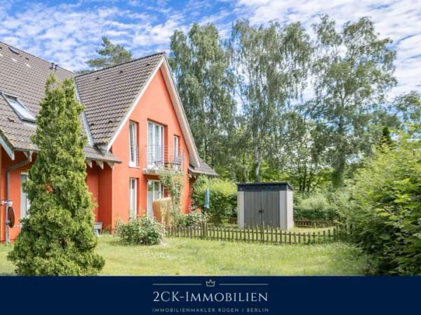 Immobilie in Mönchgut - Middelhagen: 2-Zimmer-Wohnung (39 m²) mit Süd-Terrasse und Garten. Erst- oder Zweitwohnsitz möglich! - Bild 0