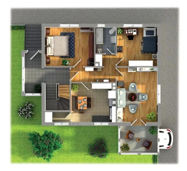 Immobilie in Homberg - Gepflegtes Ein- bis Zweifamilienhaus mit Wintergarten, Doppelgarage und Sauna -KEINE KÄUFERPROVISION- - Bild 1