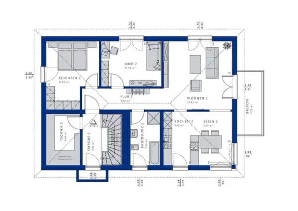 Immobilie in Neuhof - Wohngenuss im Doppel - Bien-Zenker Stadtvilla für individuelle Ansprüche - Bild 4