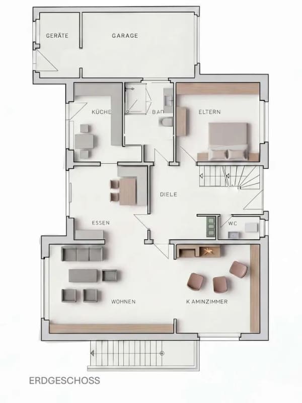 Immobilie in Reken - Familienfreundliches Wohnen in Groß Reken: Haus mit Einliegerwohnung, Garten, Garage und Keller. - Bild 4